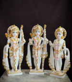 Ram Darbar Marble (Custom) Statue, Ram Family Sculpture for Puja Mandir - Image 8