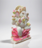 White Marble Ganesha Statue, Custom Ganpati Idol for Pooja Room, Temple, Home Decor - Image 3