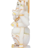 Pure Marble Ganesha Statue, Custom Hindu Ganesh God Idol for Pooja Mandir, Home Decor - Image 4
