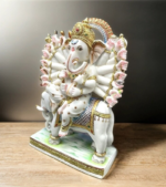 Marble Ganesha Statue (Custom), Handcrafted Ganesh Ji Murti for Pooja Room, Hindu God Idol - Image 2