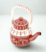 Hand-Painted Warli Art Kettle, Tribal Indian Teapot, Boho Kitchen Decor - Image 6