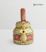 Indian Artistic Hand-Painted Stainless Steel Tea Kettle – Meraki - Image 4