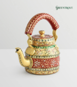 Indian Artistic Hand-Painted Stainless Steel Tea Kettle – Meraki